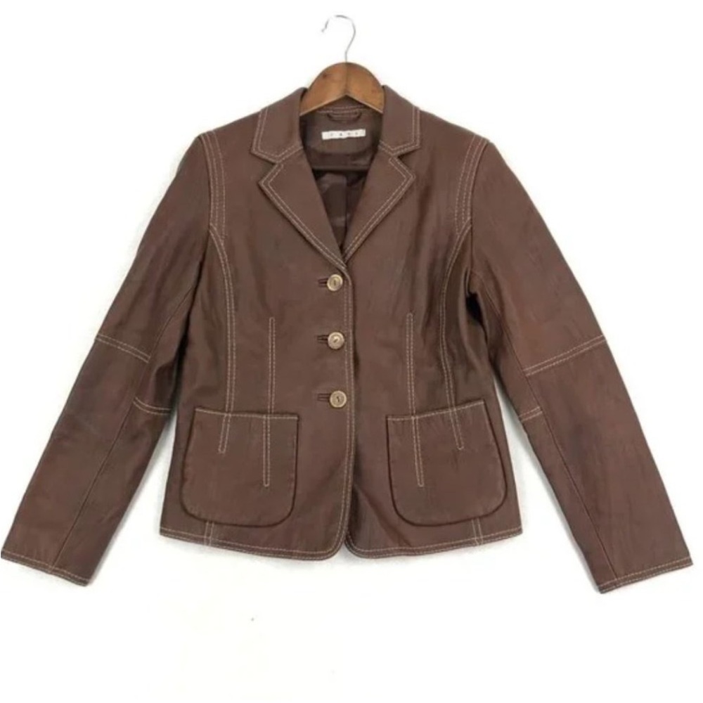 Cabo leather blazer jacket